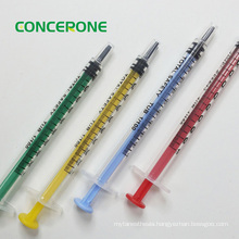 Disposable Syringe with Colorful Plunger